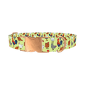 Chicken Rooster Dog Collar - metal rose gold