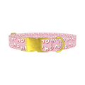 Christmas Ho Ho Ho Dog Collar - metal gold