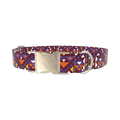 Tribal Triangle Pattern Dog Collar - metal gold