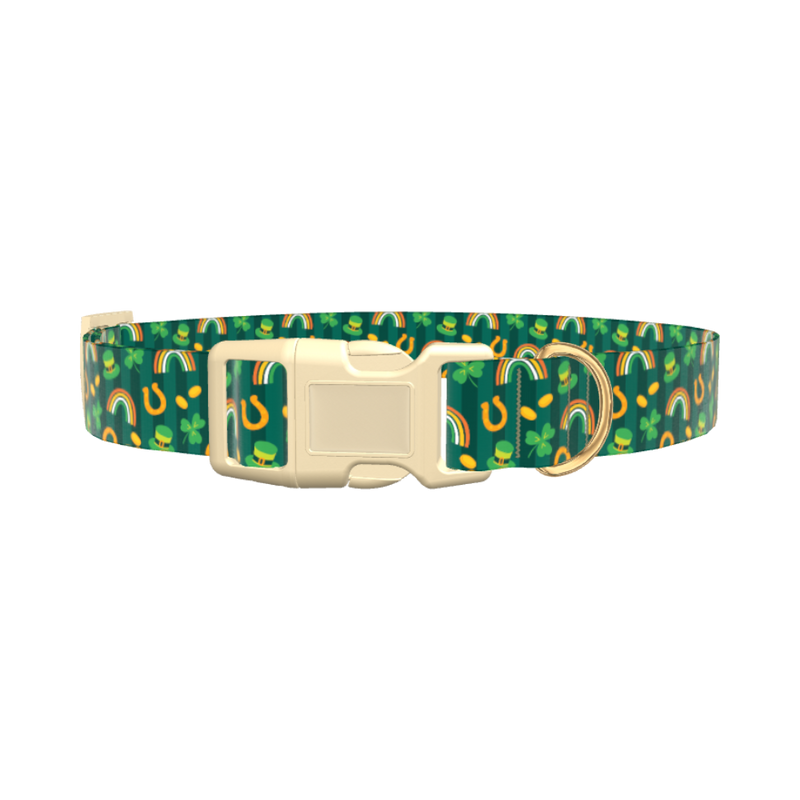 Lucky Charm Dog Collar - plastic silver
