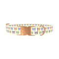 Teddy Bear Stripes Dog Collar - metal rose gold