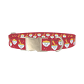 Cute Noodle Dog Collar - metal silver