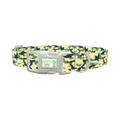 Light Green Camo Dog Collar - plastic silver