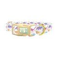 Colorful Dinosaur Dog Collar - plastic gold