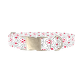 Romantic Speech Bubble Dog Collar - metal silver