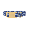 Japanese Tree Pattern Dog Collar - plastic gold