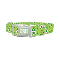 St. Patrick's Day Gnome Dog Collar - plastic silver