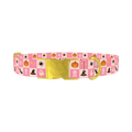 Halloween Tiles Dog Collar - metal gold