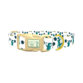 Dinosaur Powerlifting Dog Collar - plastic gold