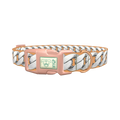 Silver Chain Link Dog Collar - plastic rose gold