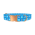 Christmas Deer Snowflake Dog Collar - metal rose gold