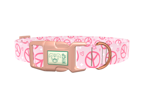 Peace Flower Dog Collar