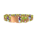 Whimsical Mushroom Dog Collar - metal rose gold