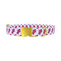 Pink Hydrant Dog Collar - metal gold