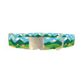 Landscape Hills Dog Collar - metal silver