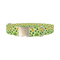 Leprechaun Hat and Clover Dog Collar - metal silver