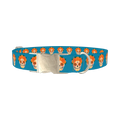 Day of the Dead Dog Collar - metal silver