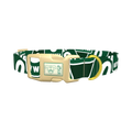 Key West Road Sign Dog Collar - plastic gold