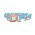 Cloud Phrase Dog Collar - plastic rose gold