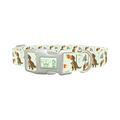 Dinosaur Fire Breath Dog Collar - plastic silver