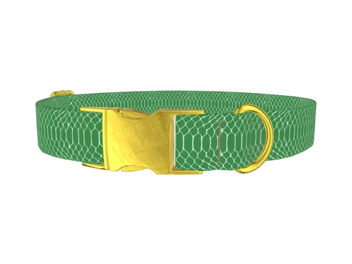 Geometric Snake Skin Dog Collar