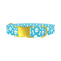 Skull and Bone Dog Collar - metal gold