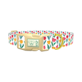 Colorful Tulip Dog Collar - plastic gold