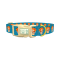 Day of the Dead Dog Collar - plastic gold