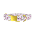 Cherry Blossom Dog Collar - metal gold