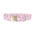 Floral Cherry Blossom Dog Collar - metal silver