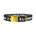 Gothic Christmas Dog Collar - metal gold