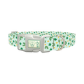 St. Patrick's Day Rainbow Dog Collar - plastic silver