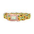 Sunflower Garden Dog Collar - plastic rose gold
