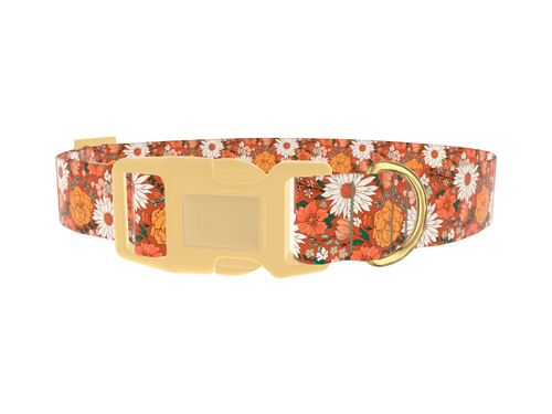 Autumn Floral Dog Collar