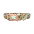 Camouflage Splatter Dog Collar - plastic rose gold