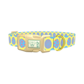 Easter Egg Pattern Dog Collar - plastic gold