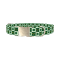 Clover Star Dog Collar - metal silver