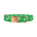 Clover Outline Dog Collar - metal rose gold
