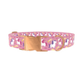 Pink Unicorn Stars Dog Collar - Thumbnail 2