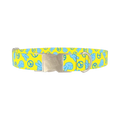Peace Sign Dog Collar - metal silver