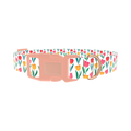 Colorful Tulip Dog Collar - plastic rose gold