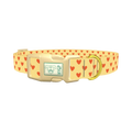 Clay Heart Dog Collar - plastic gold