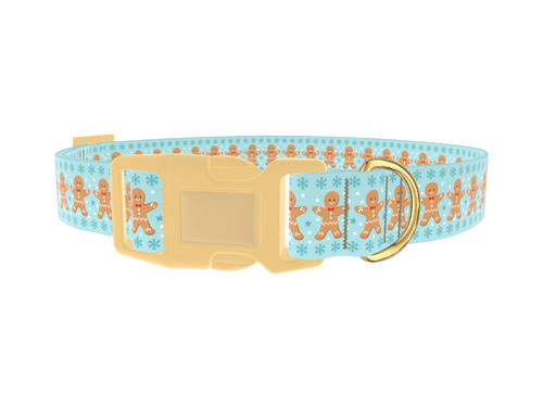 Gingerbread Snowflake Dog Collar