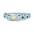 Monstera Leaf Dog Collar - plastic silver