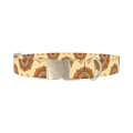 Mandala Pattern Dog Collar - metal silver