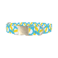 Easter Chick Dog Collar - metal silver