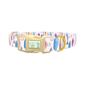 Fishing Lure Pattern Dog Collar - plastic gold