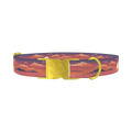 Tropical Jungle Dog Collar - metal gold