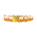Fire Flame Dog Collar - metal gold