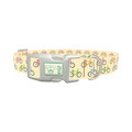 Colorful Bicycle Dog Collar - plastic silver